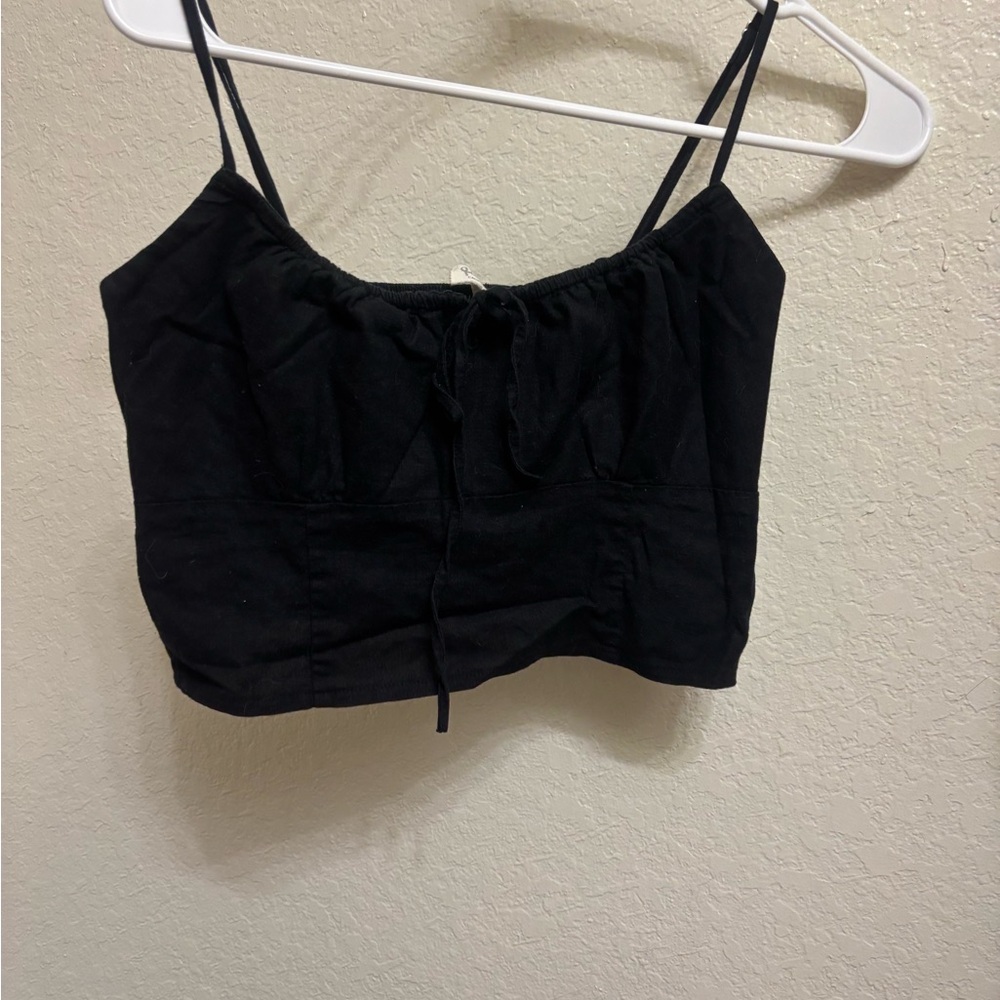 Black Women's Crop Top